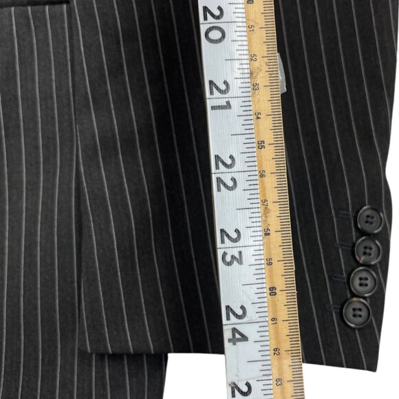 Hugo Boss Vinci/Lucca Brown Pin Stripe Wool Blazer Sport Coat Jacket Men's 42 R - Picture 8 of 10